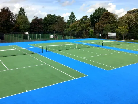 Oakhill Park Tennis Court resurfacing project